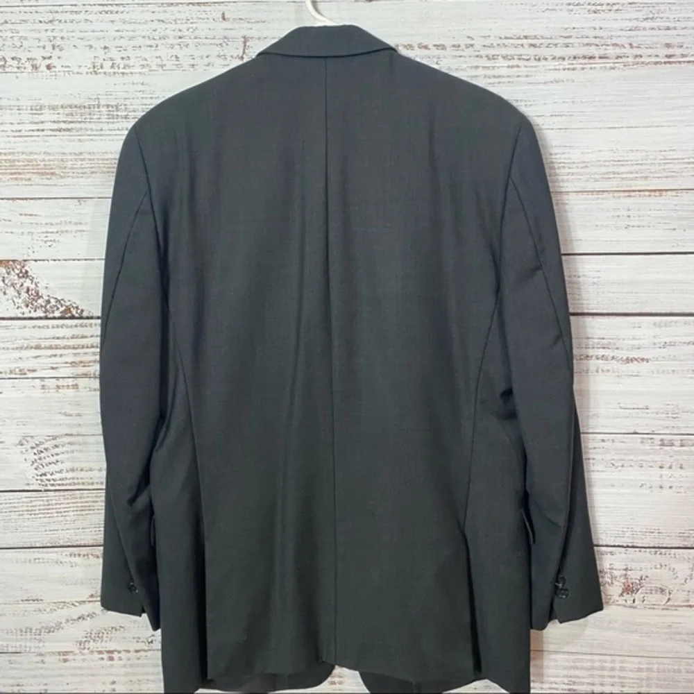 MICHAEL KORS 100% WOOL‎ GRAY 2 BUTTON BLAZER JACKET
